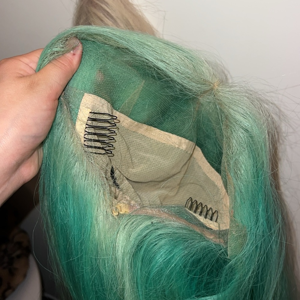 HUMAN HAIR WIGS - BLUE AND PINK BUNDLE (sold together and this price) - Picture 4 of 5